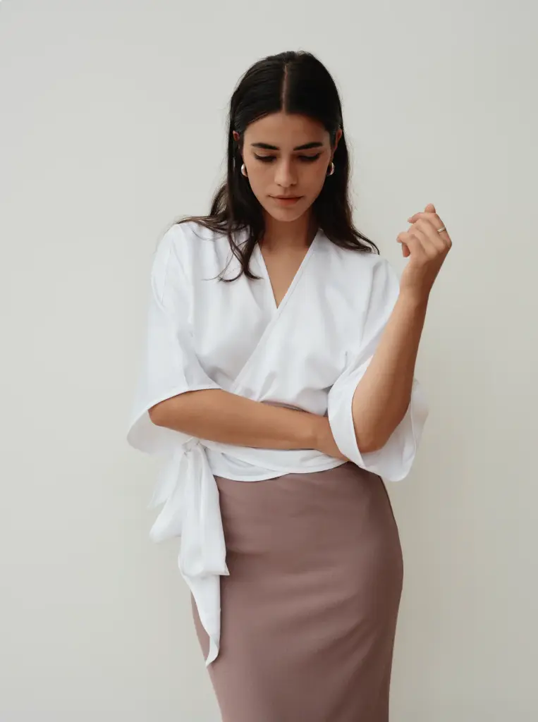 24044 Wrap blouse Josie Fille